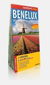 Comfort!map Benelux 1:500 000 w. fran. laminat - Opracowanie zbiorowe