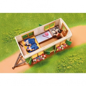 Playmobil, Kemping z kucykami i przyczepą do nocowania (70510)
