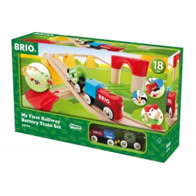 Brio Trains & Vehicles: Mój pierwszy pociąg - zestaw początkowy na baterie (63371000)