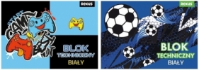 Blok techniczny A4/10K biały No name-chłopiec mix