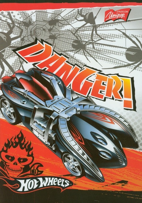 Zeszyt A5 Hot Wheels w linie 32 kartki Danger!