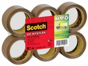 Taśma pakowa do wysyłek SCOTCH Hot-melt (371), 50mm, 66m, MIX kolorów - brąz, bezbarwna