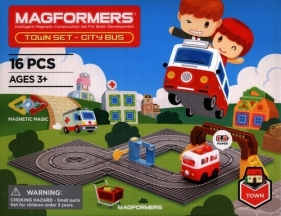 Magformers Town Set City Bus 16 elementów