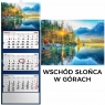  Kalendarz 2026 trójdzielny wschód słońca
