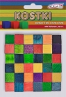 Kostki drewniane kolorowe 15x15x15mm 36szt