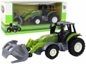 Traktor koparka krokodylek zielony