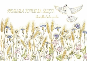 Karnet A5 Komunia Majowa łąka