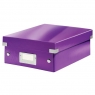 Pudło archiwizacyjne Leitz Click & Store z przegródkami - fioletowy 22 x 10 x