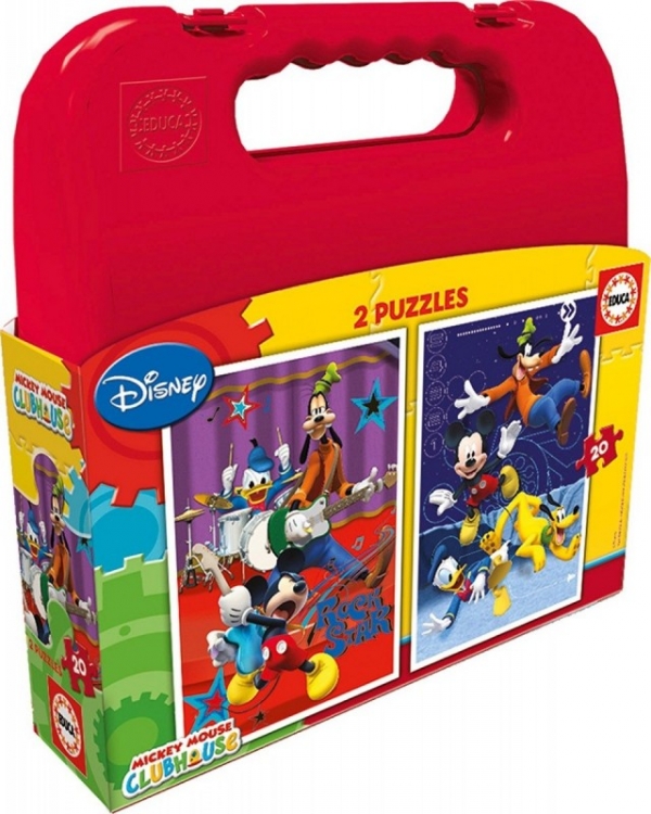 Walizka puzzle 2x20 Mickey Mouse Club House (16510)