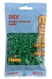 Koraliki Midi w woreczku 1000el zielone