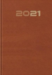 Terminarz 2021 B7 Standard brązowy