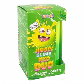 Tuban Slime, Jiggly Slime Neo Duo - żółto-zielony, 430g (TU3810)