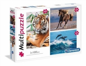 Puzzle 3x1000 Animals