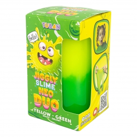 Tuban Slime, Jiggly Slime Neo Duo - żółto-zielony, 430g (TU3810)