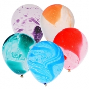 Balon gumowy Arpex marmurkowe 5 sztuk mix 30 cm (K9106)