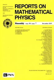 Reports on Mathematical Physics 84/3 2019 Kraj