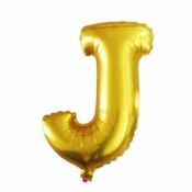 Balon Litera "J" złoty 40CM