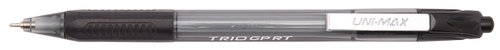 Długopis Unimax Trio Rt Gp Steel Czarny 50 sztuk