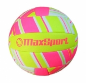 Piłka siatkowa Max Sport różowo-zółta