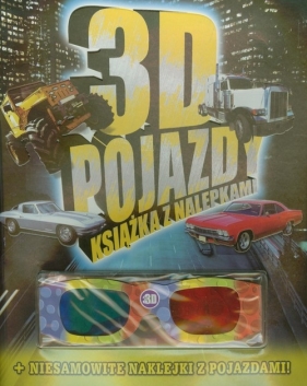 3D pojazdy Książka z nalepkami