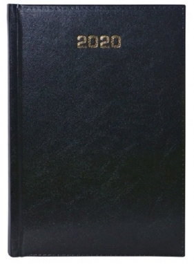 Kalendarz 2020 książkowy - terminarz B6 dzienny czarny