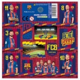 Nalepki FC Barcelona 12 sztuk