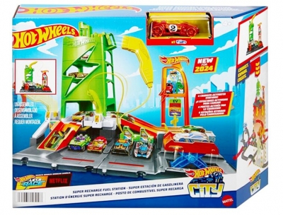 Hot Wheels City Superstacja ładowania aut