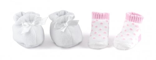 Różowe buty i skarpetki dla lalek do 46 cm (08710)