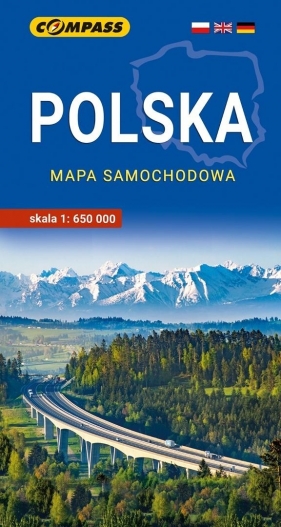 Polska mapa samochodowa 1:650 000