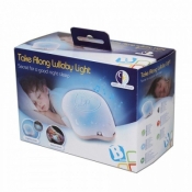 Przenośna lampka z kołysanką różowa