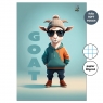 Zeszyt A4 32k. w kratkę Goat  90g
