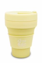 Coolpack, Kubek silikonowy 355 ml Pastel - Powder Yellow (Z13649)