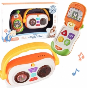 Radio grające i telefonik z klapką