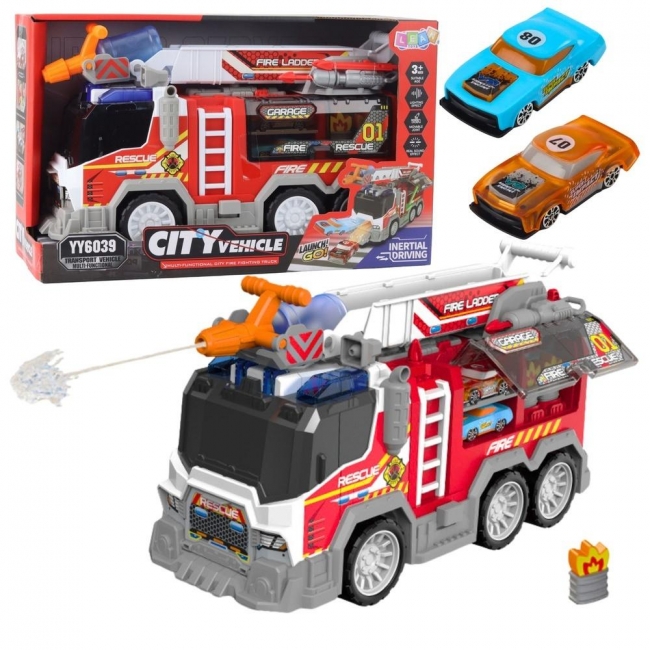 Wóz strażacki z napędem ruchome el. światło dźwięk