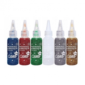 Klej brokatowy do dekoracji 3D - Star, 1x50 ml