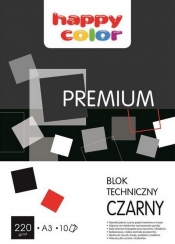 Blok techniczny A3/10 - czarny 220g/m2