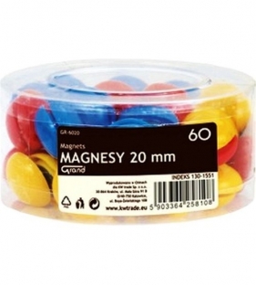 Magnesy CM-205 20 mm tuba A 60 sztuk (GR-6020)