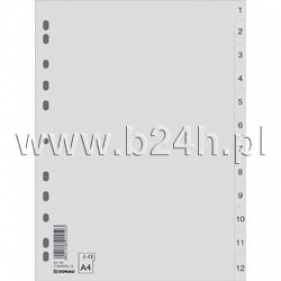 Przekładka PP A4 szara 1-12 7744095PL-13