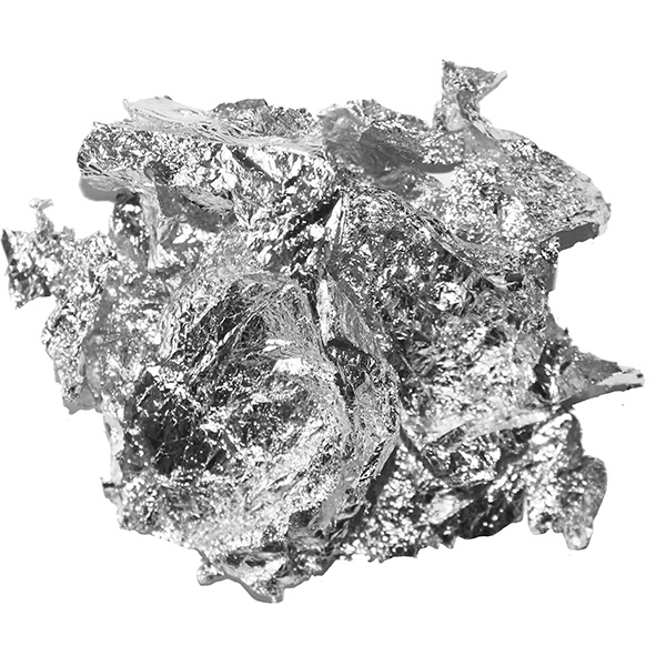 Folia do złoceń w płatkach - srebrna (439990)