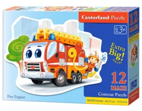 Puzzle maxi konturowe 12: Fire Engine (120109)