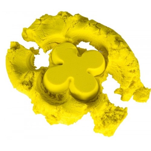 Piasek kinetyczny 1kg w woreczku żółty (KX9568_4)