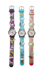 Zegarek dziewczęcy z silikonowym paskiem