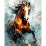 Malowanie po numerach - Szybki koń 40x50cm