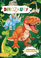 Dinozaury. Kolorowanka z naklejkami - Opracowanie zbiorowe