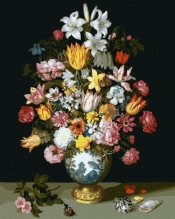 Malowanie po numerach - Symfonia kwiatów 40x50cm