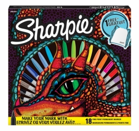 Marker Sharpie Fine - zestaw kreatywny 12 kolorów + torba (SHP-2079810)