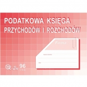 Podatkowa księga przychodów i rozchodów A4 K-2U, 96 stron (Uszkodzona okładka)