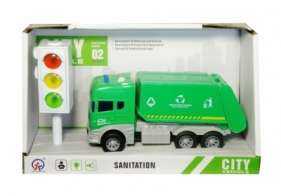 Auto śmieciarka z sygnalizatorem na baterie