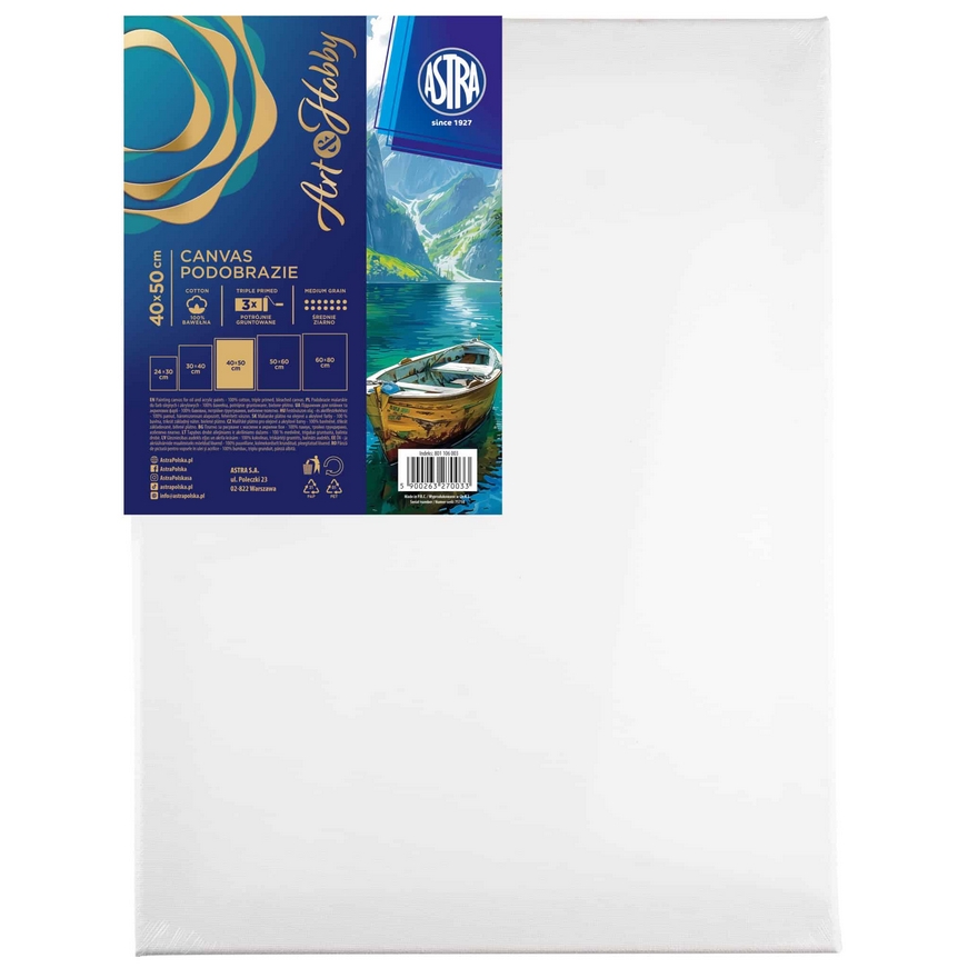 <img src='https://webimage.pl/pics/110/0/d801106003.png' style='height:440px' /> Podobrazie malarskie Artea 40x50cm