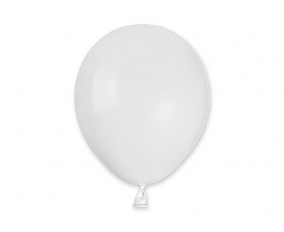 Balony pastelowe białe 13cm 100szt